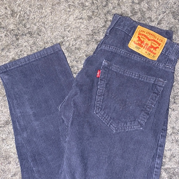 Levi's Denim - Levis 502 corduroy navy blue jeans